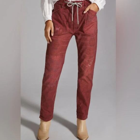 Anthropologie Trailblazer Hi-Rise Patchwork Pants - New - 30 Waist - Picture 2 of 8